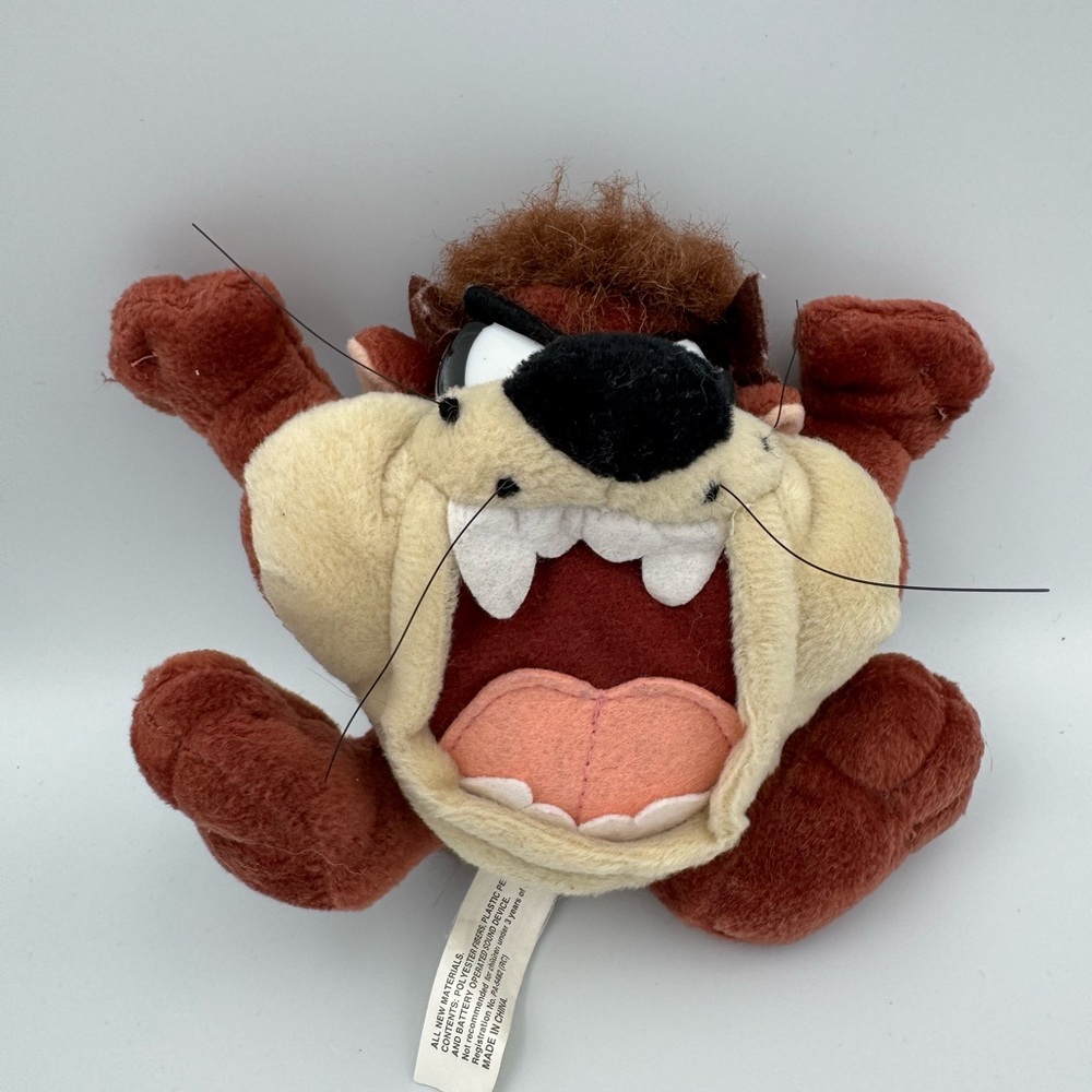 Vintage Taz Tasmanian Devil Talking Plush 1997 Looney Tunes‎ Tested